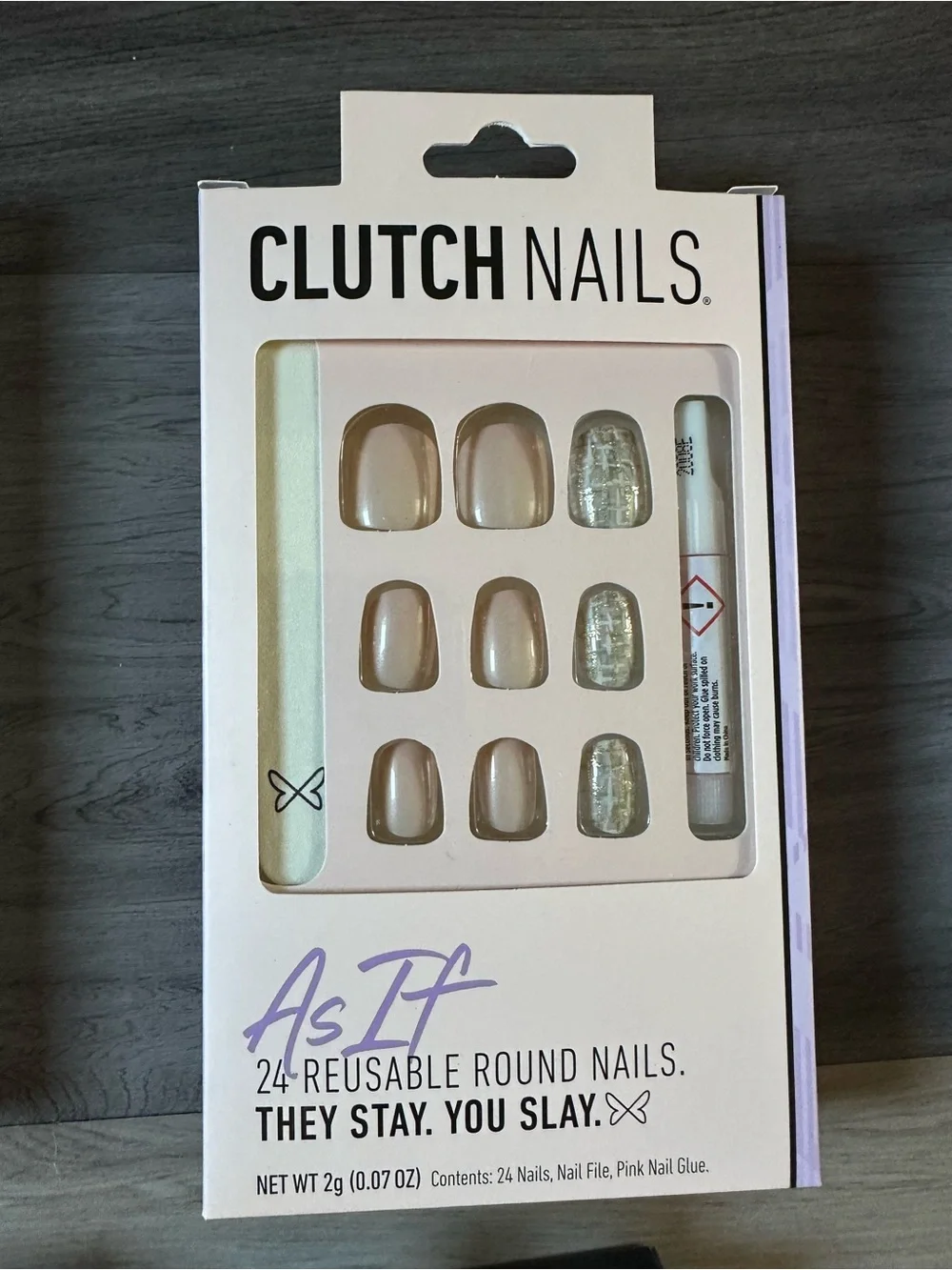 Press-On Nails - Candy Apple Red, Electric Blue, Neutral & Silver Styles